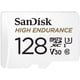 thumbnail image 1 of Tarjeta microSDXC SanDisk High Endurance de 128 GB C10 U3 V30 4K UHD, 1 of 4