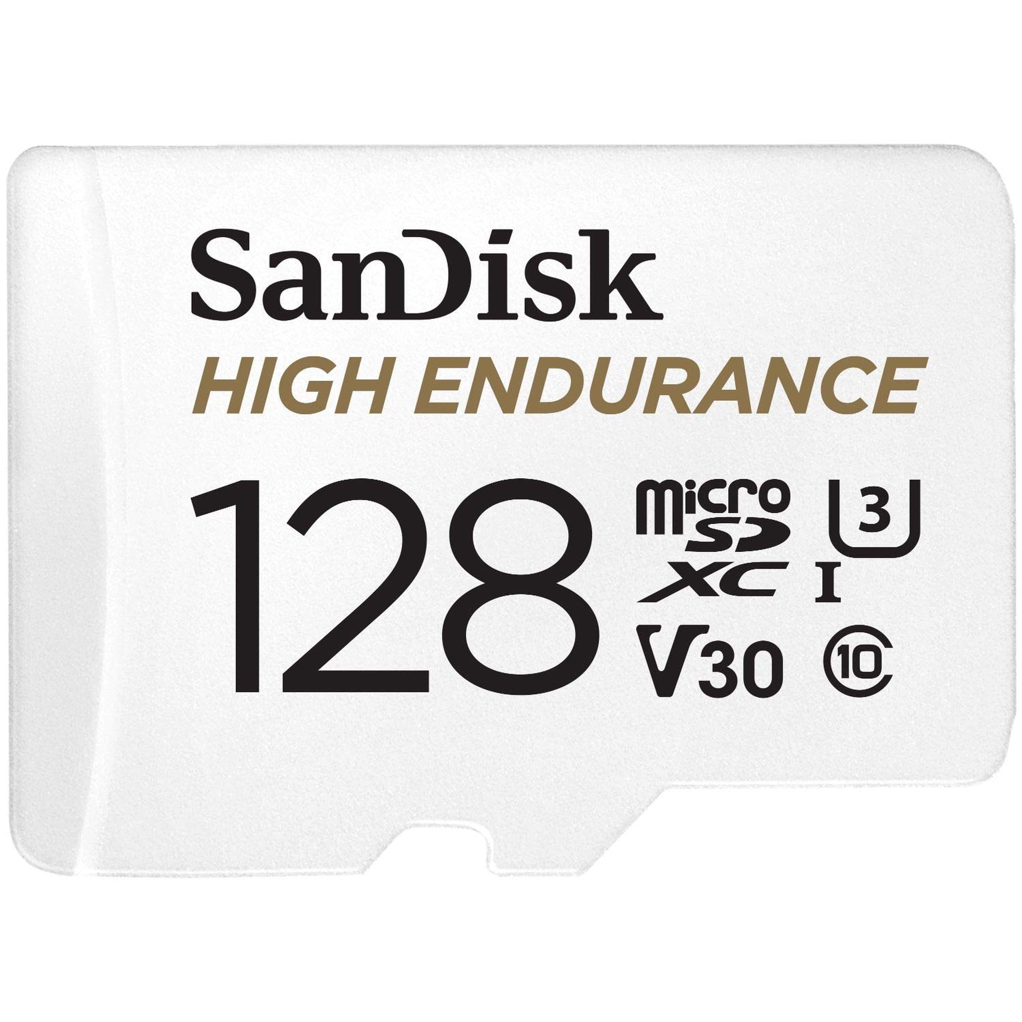 Tarjeta Microsdxc Sandisk High Endurance De 128 Gb C10 U3 V30 4k Uhd