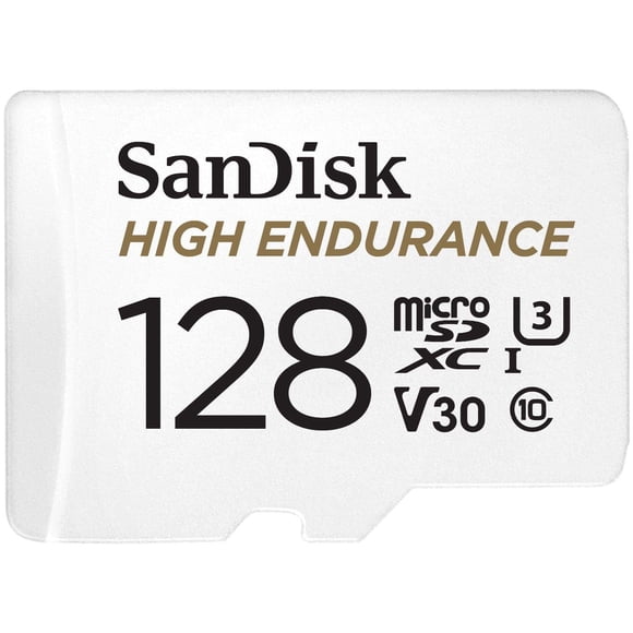Tarjeta microSDXC SanDisk High Endurance de 128 GB C10 U3 V30 4K UHD