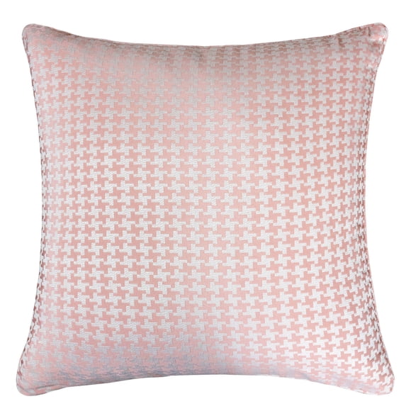Pillow Home Accent Pillows Jacquard con estampado de diamantes rosa