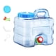 thumbnail image 5 of Tanque de agua portátil Contenedor de almacenamiento de agua Transparente Azul Versátil Ligero Fácil de limpiar y que ahorra espacio Jarra de agua par 75 litros, 5 of 5