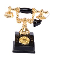 Bothyi - Mini Muebles De Casa De Muñecas Aleación Accesorios De Bricolaje 1/12 Para Casas De Muñecas Accs Negro