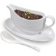 thumbnail image 1 of Qlans Gravy Boat With Ladle and Saucer, 17 Oz, Ceramic Sauce Boat, 1 of 3