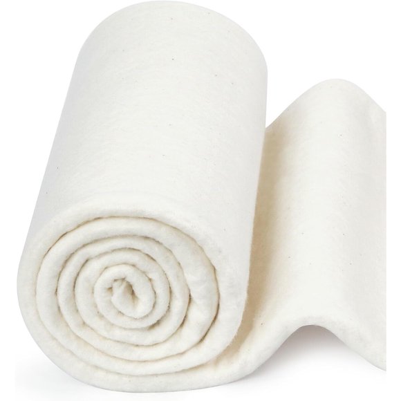 FIVEIZERO 100% Natural Cotton Quilt Batting, 47 in x 1 Yard