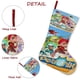 thumbnail image 5 of Defensores de Petronix Tema: Calcetines de Navidad, fino lino blanco para colgar en escaleras y chimenea, decoración navideña para el hogar, regalo de Navidad.54cm×38cm, 5 of 5