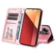 thumbnail image 5 of Funda tipo cartera FOXDOCK para Xiaomi Poco M6 Pro 4G , diseño girasol en relieve, cuero PU, cierre magnético, soporte y tarjetero, 5 of 5