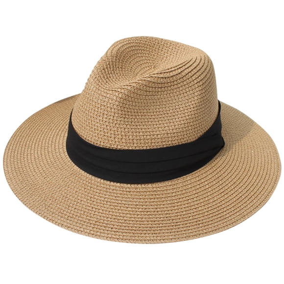 Sombrero Lanzom Panama Fedora UPF50+ de ala ancha para mujer