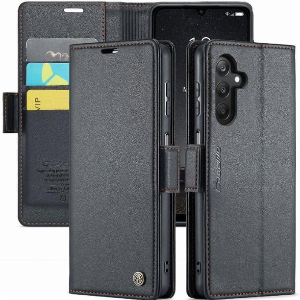 CaseMe tipo cartera Samsung Galaxy A25 5G con cierre magnético, RFID, tarjetero, soporte, carga inalámbrica