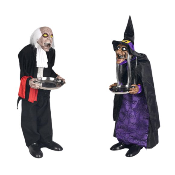 Estatuilla De Ama De Llaves Aterradora De Decoración De Halloween Para Bar Interior De Casa Encantada