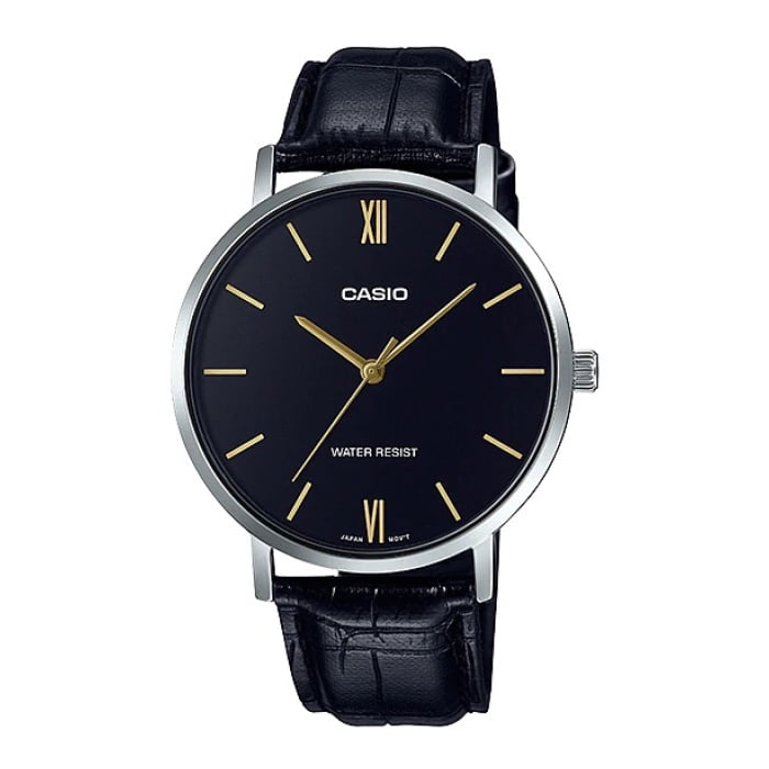 Reloj Analogo Negro Casio Ltp-Vt01L-1B