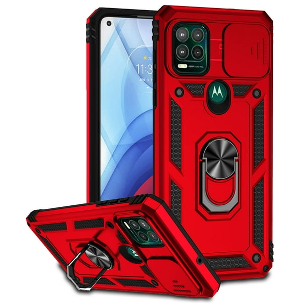 For Motorola G Stylus 5g (2021) Case Military Grade Drop Proof Protection Cover With Kickstand | Matte Textured Rugged Shockproof TPU
