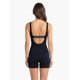 thumbnail image 2 of Traje de baño mujer natación pierna corta elástico negro Talla XL, 2 of 3