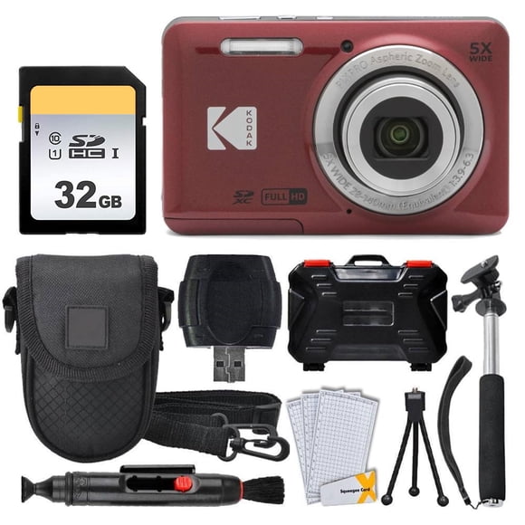 Kit de cámara digital Kodak PIXPRO FZ55 de 16 MP PHOTO4LESS