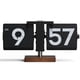thumbnail image 1 of Reloj de escritorio Mooas Classic Modern Wood Flip (Negro), 1 of 6