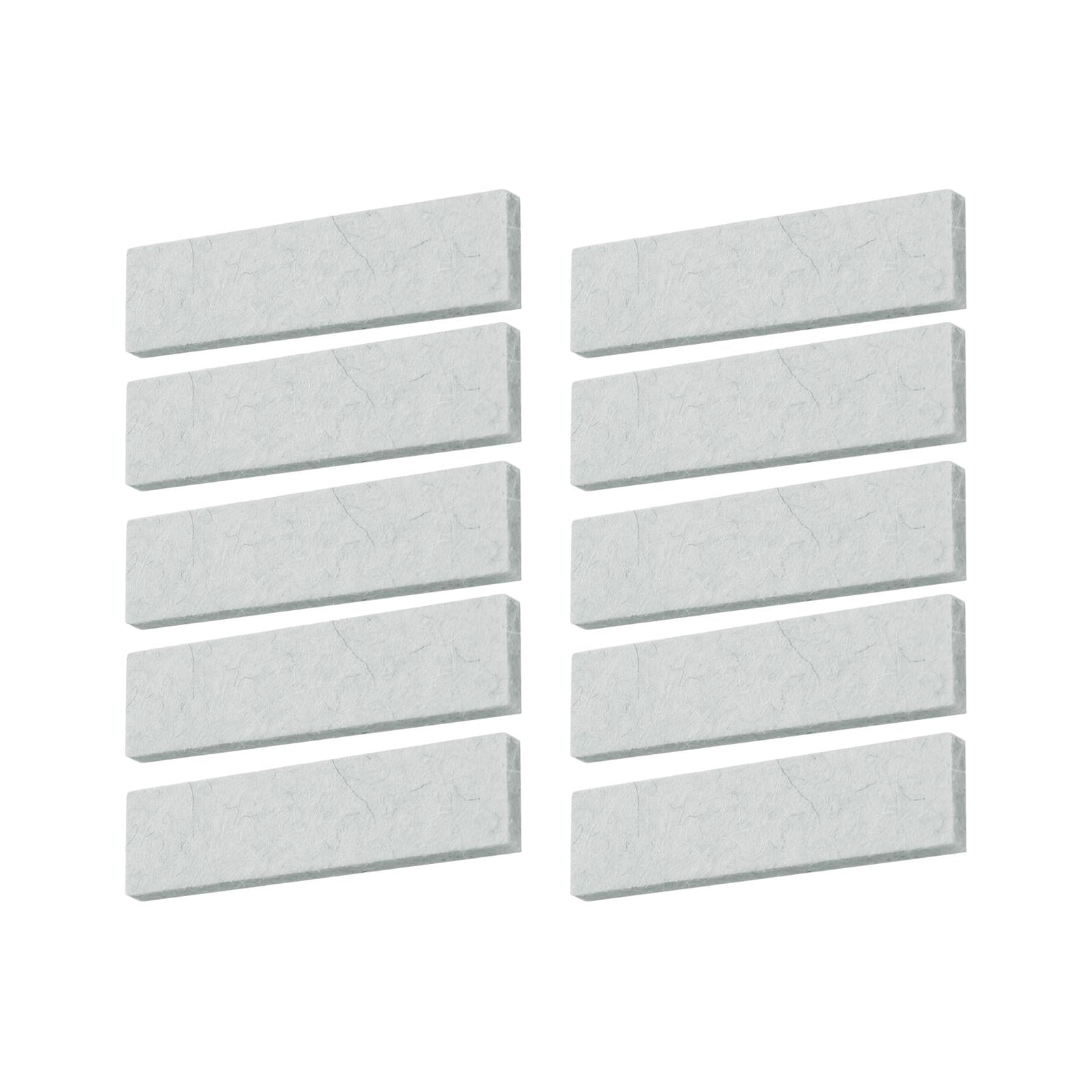 Ioensy - 10 Pastillas De Freno Para Bicicleta Estática, Equipo De Repuesto, Fieltro De Lana Para Gimnasio, Color Blanco