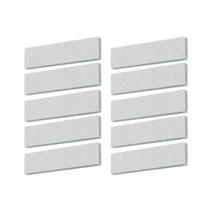 Ioensy - 10 Pastillas De Freno Para Bicicleta Estática, Equipo De Repuesto, Fieltro De Lana Para Gimnasio, Color Blanco