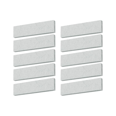 Ioensy - 10 Pastillas De Freno Para Bicicleta Estática, Equipo De Repuesto, Fieltro De Lana Para Gimnasio, Color Blanco