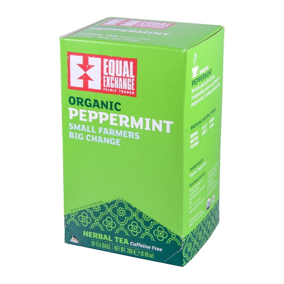 Té orgánico de menta piperita Equal Exchange, 20 bolsitas