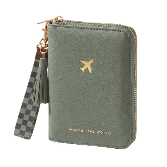 Portapasaporte ZICOTO con bloqueo RFID, billetera de viaje 16 x 12 cm