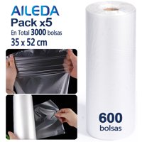 Bolsas Prepicadas En Rollo 35X52 Cms Aileda Bolsas Prepicada 1 Rollo Con 600 Bolsas En Total 5 Rollos