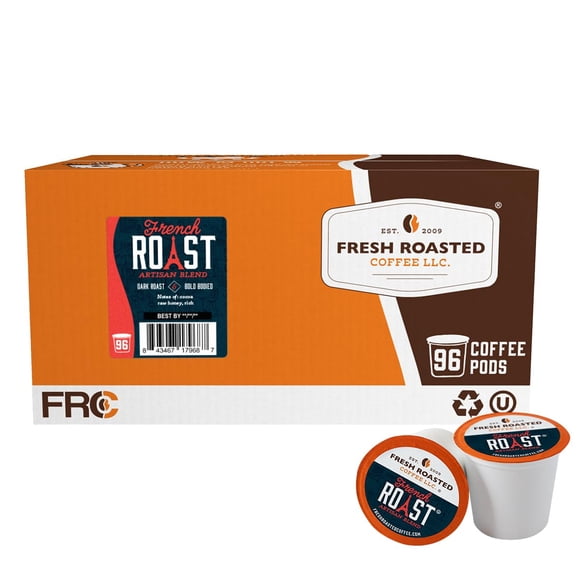 Cápsulas De Café Fresh Roasted French Roast Oscuro 96 K cup