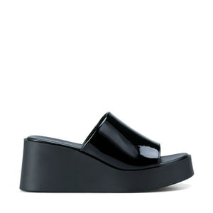 Sandalia Casual Plataforma Negra Mujer Weide Qiu330