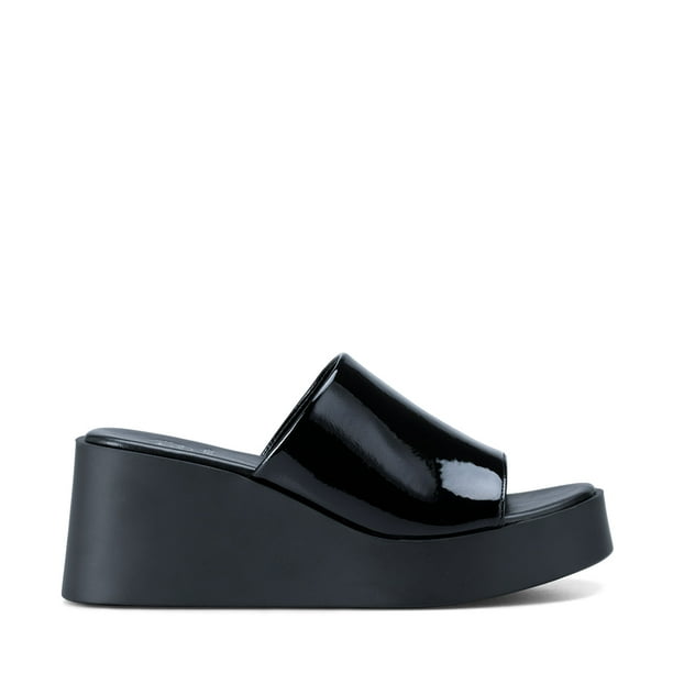 Sandalia Casual Plataforma Negra Mujer Weide QIU330