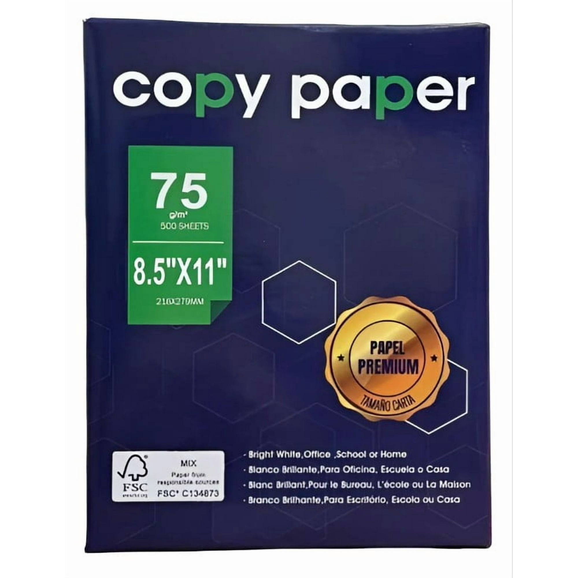Resma Papel Tipo Copy Paper - 500 Hojas - 75 Gr