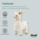 thumbnail image 3 of Peluche De Llama Leandro Crema 28 Cm, 3 of 4