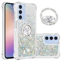Foxdock Funda Glitter Líquida Para Samsung Galaxy A26 5G Con Anillo Brillante, Tpu Antichoques Y Esquinas Reforzadas, Soporte