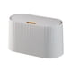 thumbnail image 3 of Caja De Almacenamiento De Basura De Escritorio Para Alimentos Para Mascotas Con Tapa Para Escritorio, Dormitorio, Oficina, Color Blanco, 3 of 3