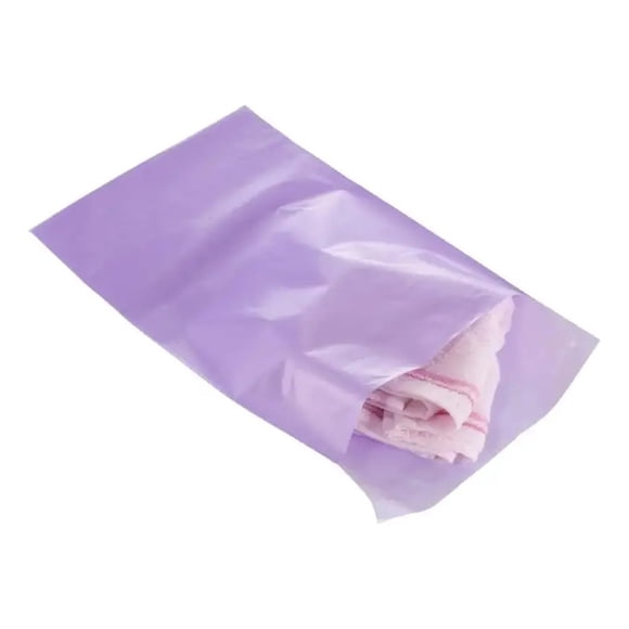 100 Bolsas Plásticas Courier Autoadhesivo Lila 20x30cm