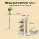 thumbnail image 2 of Mesa Bar Minimalista Confort de 105Cm Organizador y Escritorio, 2 of 6