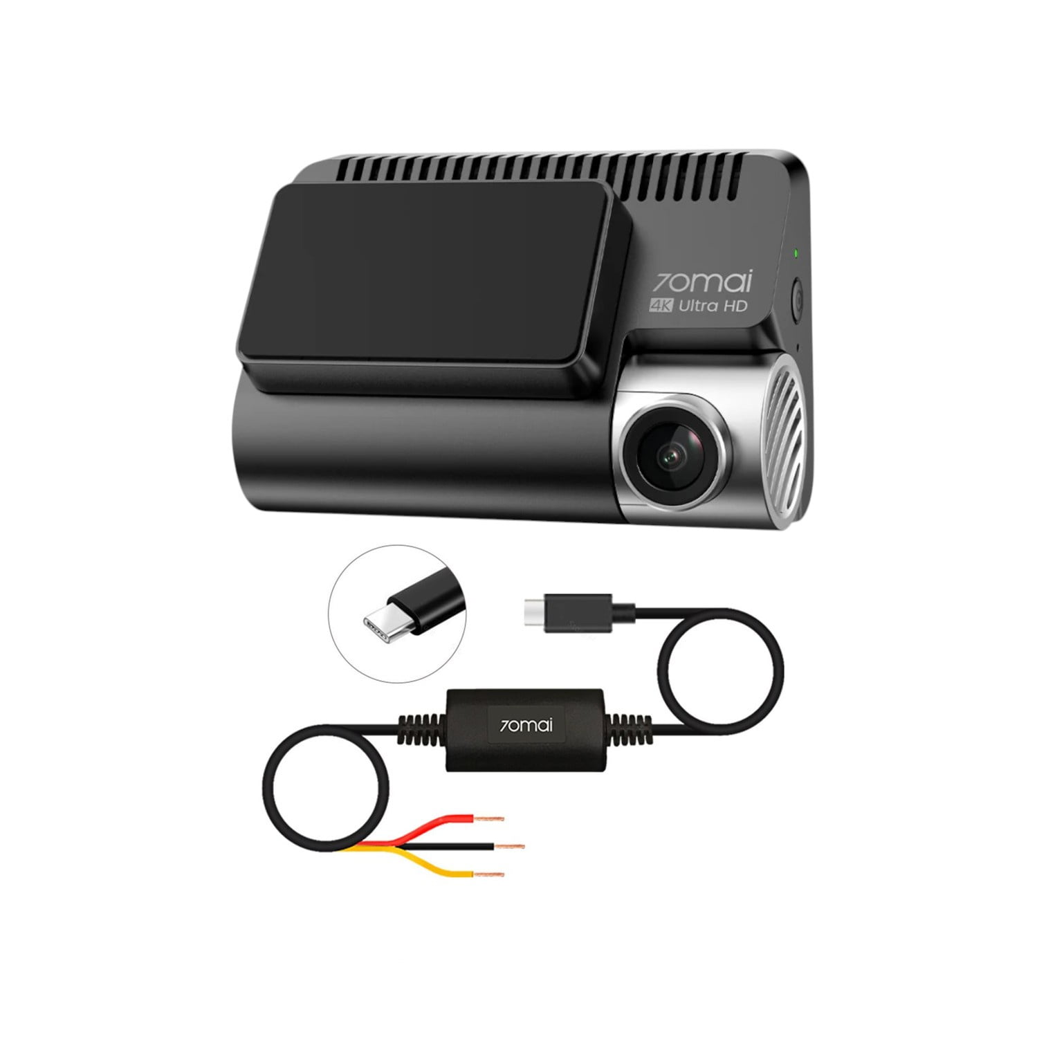 Cámara Para Vehículo Frontal 4k 70mai A800se + Kit De Cableado 70mai Up03