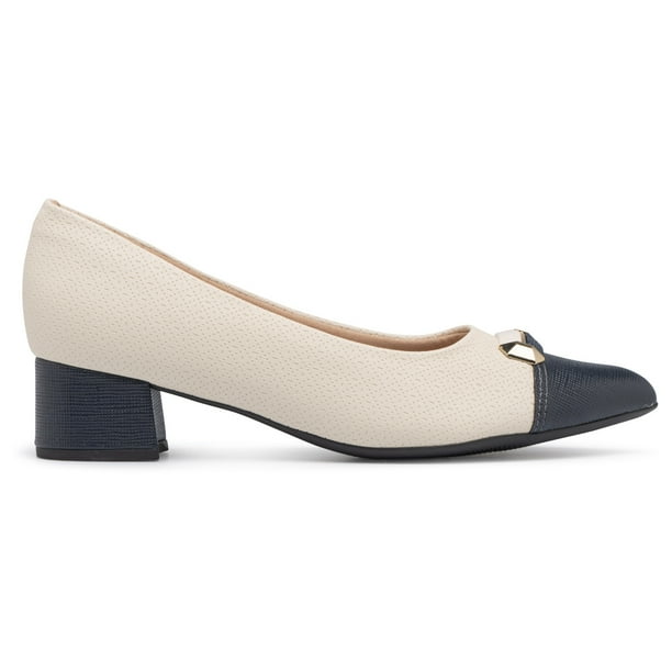 Zapato Mujer Azul/Hueso Taci 266 Piccadilly