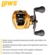 thumbnail image 3 of Carrete Lew's Custom Pro de Recuperación para Zurdos, 3 of 8