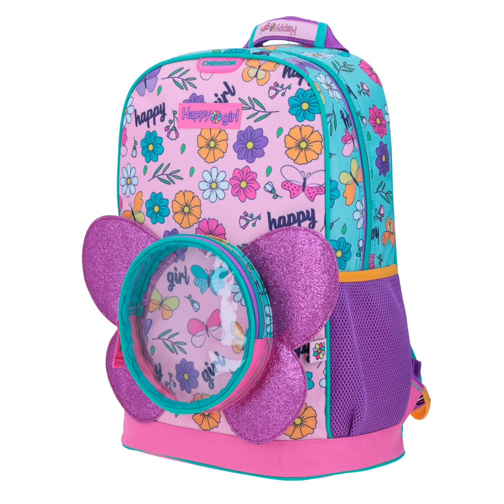 Chenson - Mochila Niña Grande Premium Original Happy Girl Hg65125-P
