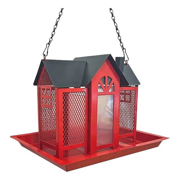 Comedero De Aves, Metal Rojo