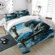 thumbnail image 1 of 3pcs Poseidon Trident Print Bedding Set | 100% Polyester Soft Skin-Friendly, 1 of 1