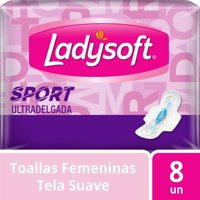 Toallas Higiénicas Sport Ultradelgada Con Alas Tela Suave 8 Un Ladysoft