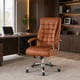 thumbnail image 2 of Silla Ejecutiva Magnus Café con Respaldo Alto Acolchado, Ruedas y Base Cromada para Oficina, 2 of 7