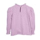 thumbnail image 2 of Polera Niña Manga Larga Texturada con Cuello Alto Lila, 2 of 3