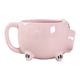 thumbnail image 3 of Taza de cerámica para café de boca ancha con forma de cerdito y asa, ideal para el hogar, la cafetería y la oficina, color rosa., 3 of 8