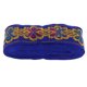 thumbnail image 4 of Estilo nacional de costura Jacquard Ribbon Roll DIY Manualidades decoración azul real, 4 of 5