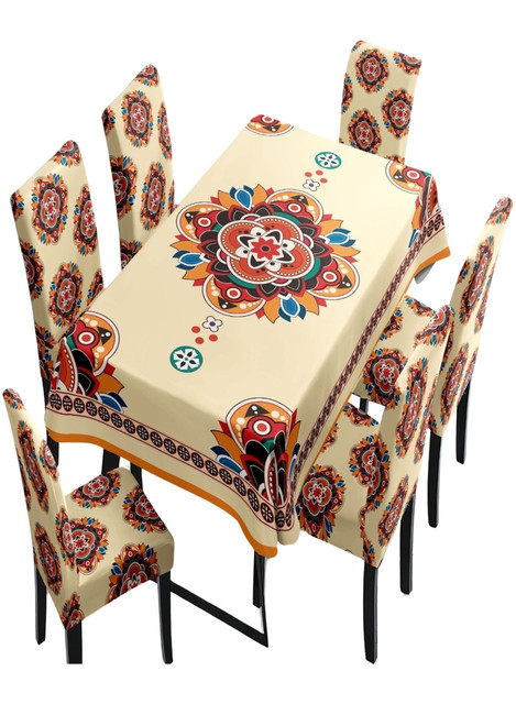 Decoideasemi - Juego De Mantel Más 6 Fundas De Sillas