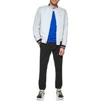 Chaqueta Tipo Bomber Tommy Hilfiger, Ligera, De Punto Acanalado