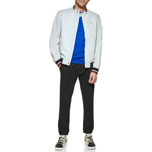 Chaqueta Tipo Bomber Tommy Hilfiger, Ligera, De Punto Acanalado