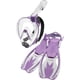 thumbnail image 1 of Set de esnórquel Cressi Baron Jr & Rocks para niños, color lila y blanco, 1 of 8