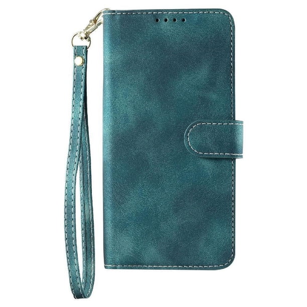 Funda Cartera para Samsung Galaxy S25 Edge Tapa con Ranuras, Soporte y Correa Verde