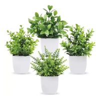 Genérico - Plantas Artificiales 4 Uds Bonsái Macetas